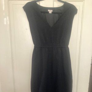 JCREW Eyelet Dress Size 2, Black
